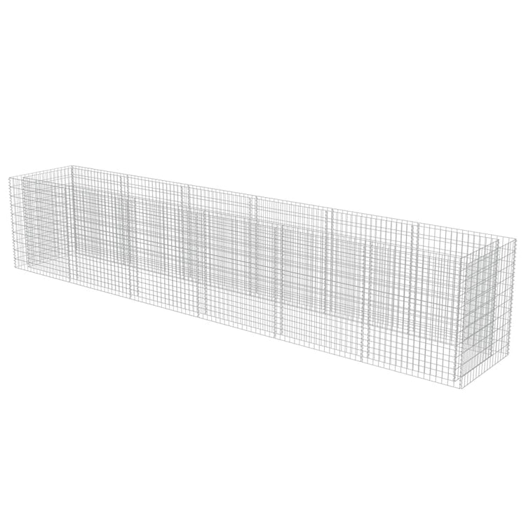 VIDAXL GABION -Planungsbox 540x90x100 cm verzinkter Stahl erhöht