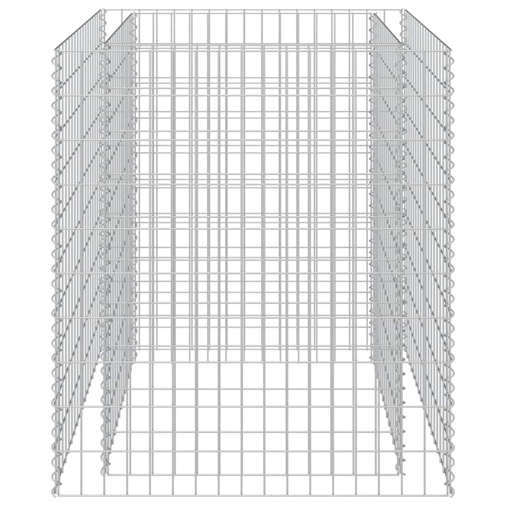 Vidaxl Gabion -Pflanzer vermehrte 90x90x100 cm verzinkter Stahl