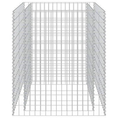 Vidaxl Gabion -Pflanzer vermehrte 90x90x100 cm verzinkter Stahl