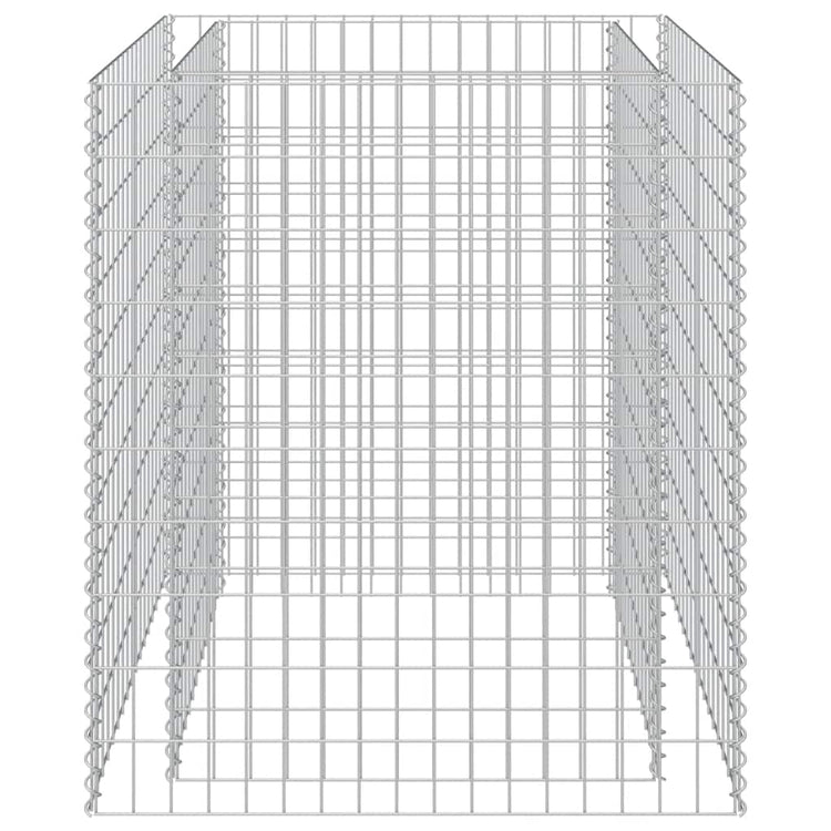 Vidaxl Gabion -Pflanzer vermehrte 90x90x100 cm verzinkter Stahl