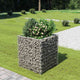 Vidaxl Gabion -Pflanzer vermehrte 90x90x100 cm verzinkter Stahl