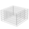 Vidaxl Gabion -Pflanzer erhöht 90 x 90 x 50 cm verzinkter Stahl