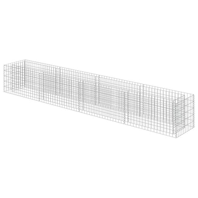 Vidaxl Gabion -Pflanzer vermehrte 360x50x50 cm verzinkter Stahl