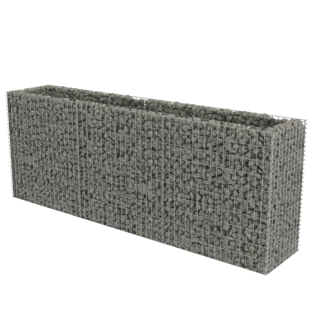 Vidaxl Gabion -Pflanzer erhöhte 270x50x100 cm verzinkter Stahl