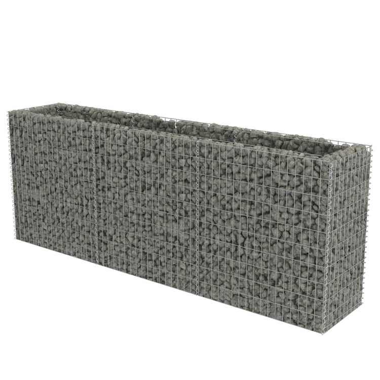 Vidaxl Gabion -Pflanzer erhöhte 270x50x100 cm verzinkter Stahl