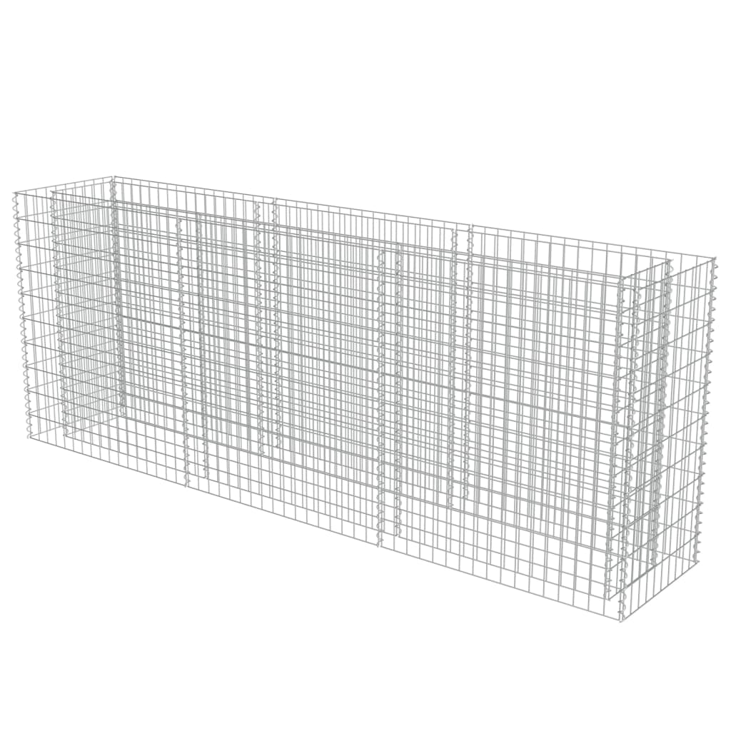 Vidaxl Gabion -Pflanzer erhöhte 270x50x100 cm verzinkter Stahl