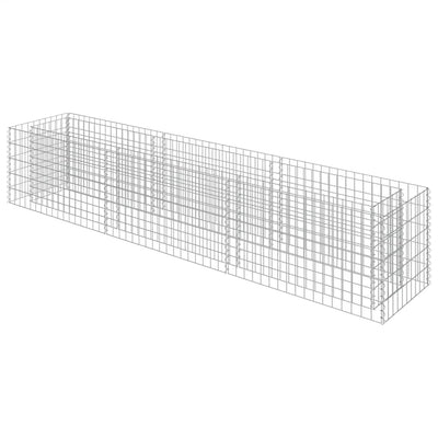 Vidaxl Gabion -Pflanzer erhöhte 270 x 50 x 50 cm verzinkte Stahl