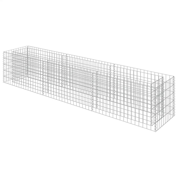 Vidaxl Gabion -Pflanzer erhöhte 270 x 50 x 50 cm verzinkte Stahl