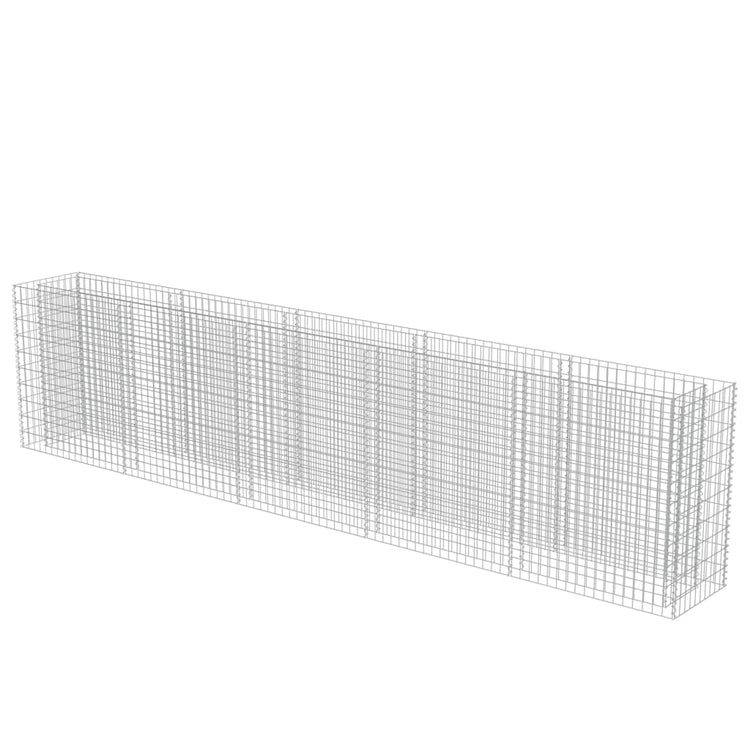 Vidaxl Gabion -Pflanzer vermehrte 450x50x100 cm verzinkter Stahl