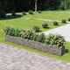 Vidaxl Gabion Pflanzer 450 x 50 x 50 cm verzinkter Stahl angehoben