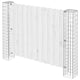 Vidaxl Zaunpfosten 2 Stück Silber 20 x 20 x 190 cm Metall