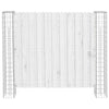 Vidaxl Zaunpfosten 2 Stück Silber 20 x 20 x 190 cm Metall
