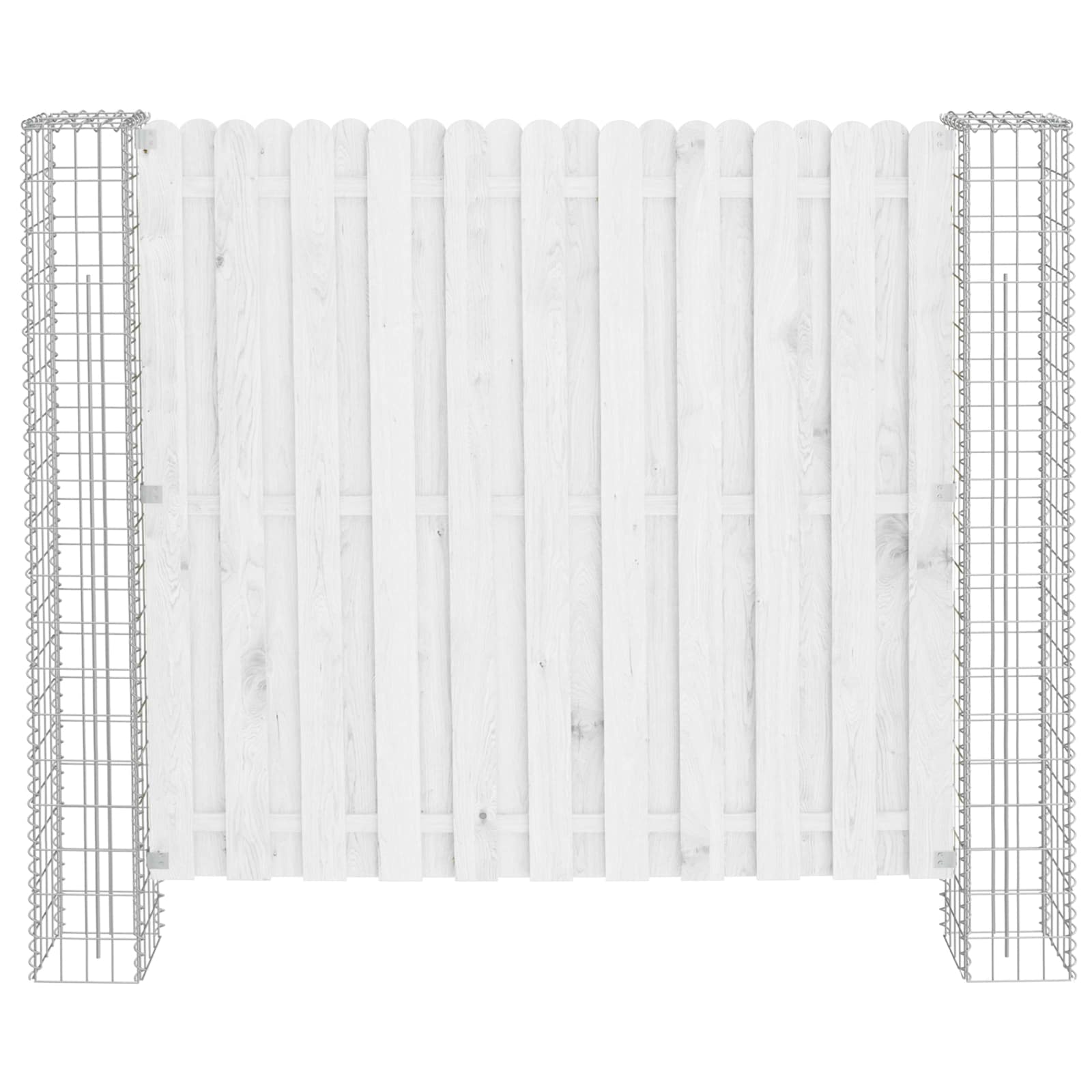 Vidaxl Zaunpfosten 2 Stück Silber 20 x 20 x 190 cm Metall