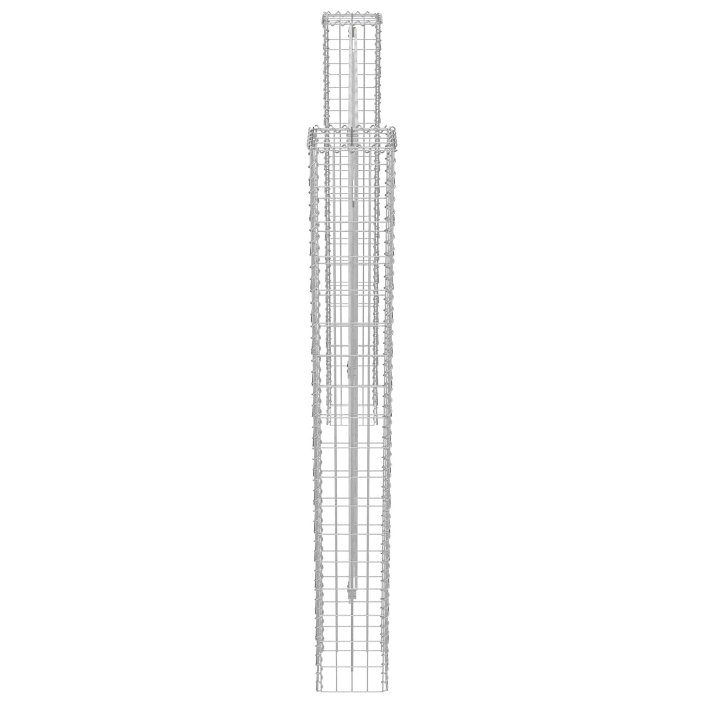 Vidaxl Zaunpfosten 2 Stück Silber 20 x 20 x 190 cm Metall