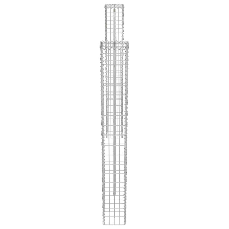 Vidaxl Zaunpfosten 2 Stück Silber 20 x 20 x 190 cm Metall