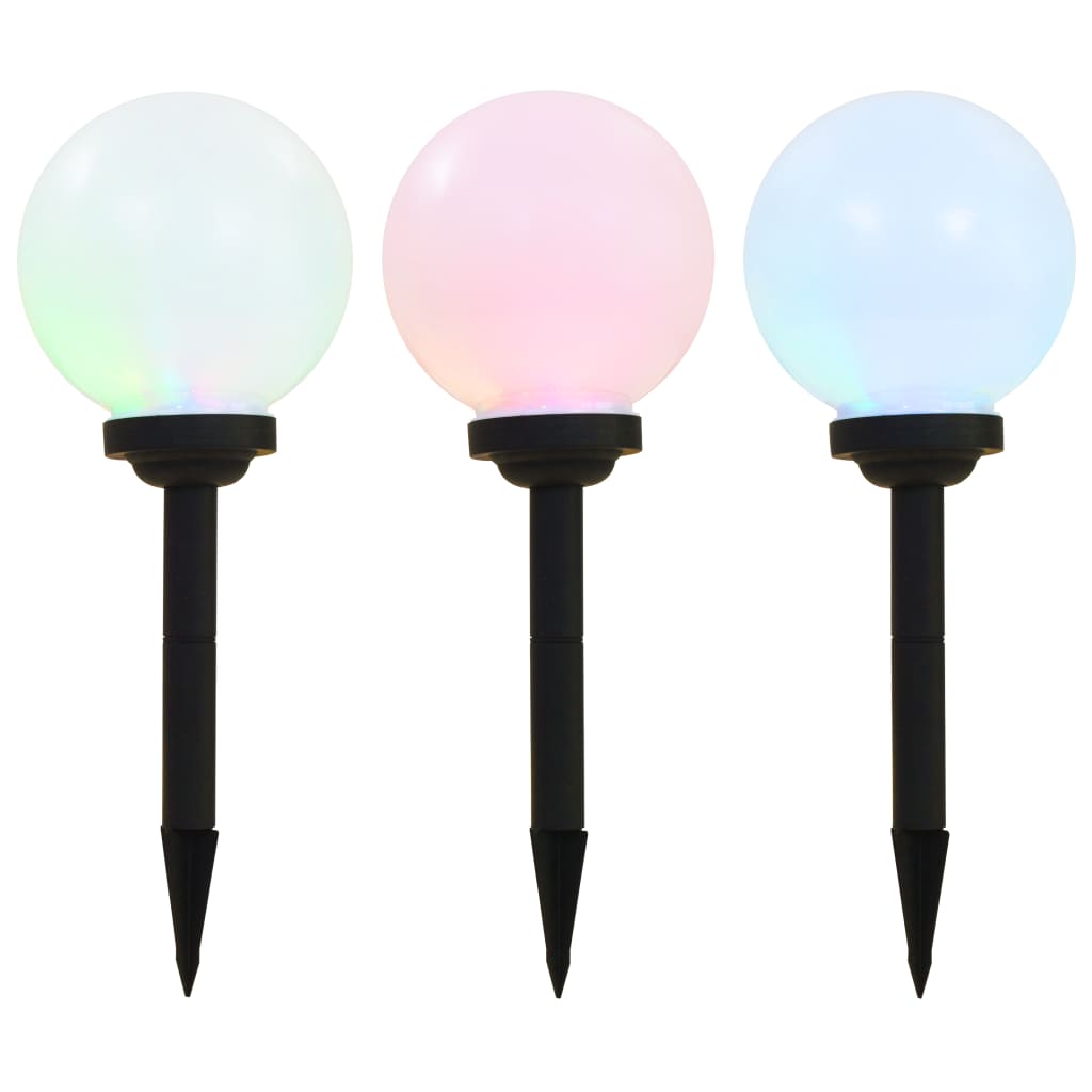 Vidaxl -LED -Solarzlampen um 20 cm RGB 3 STs