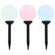 Vidaxl -LED -Solarzlampen um 20 cm RGB 3 STs