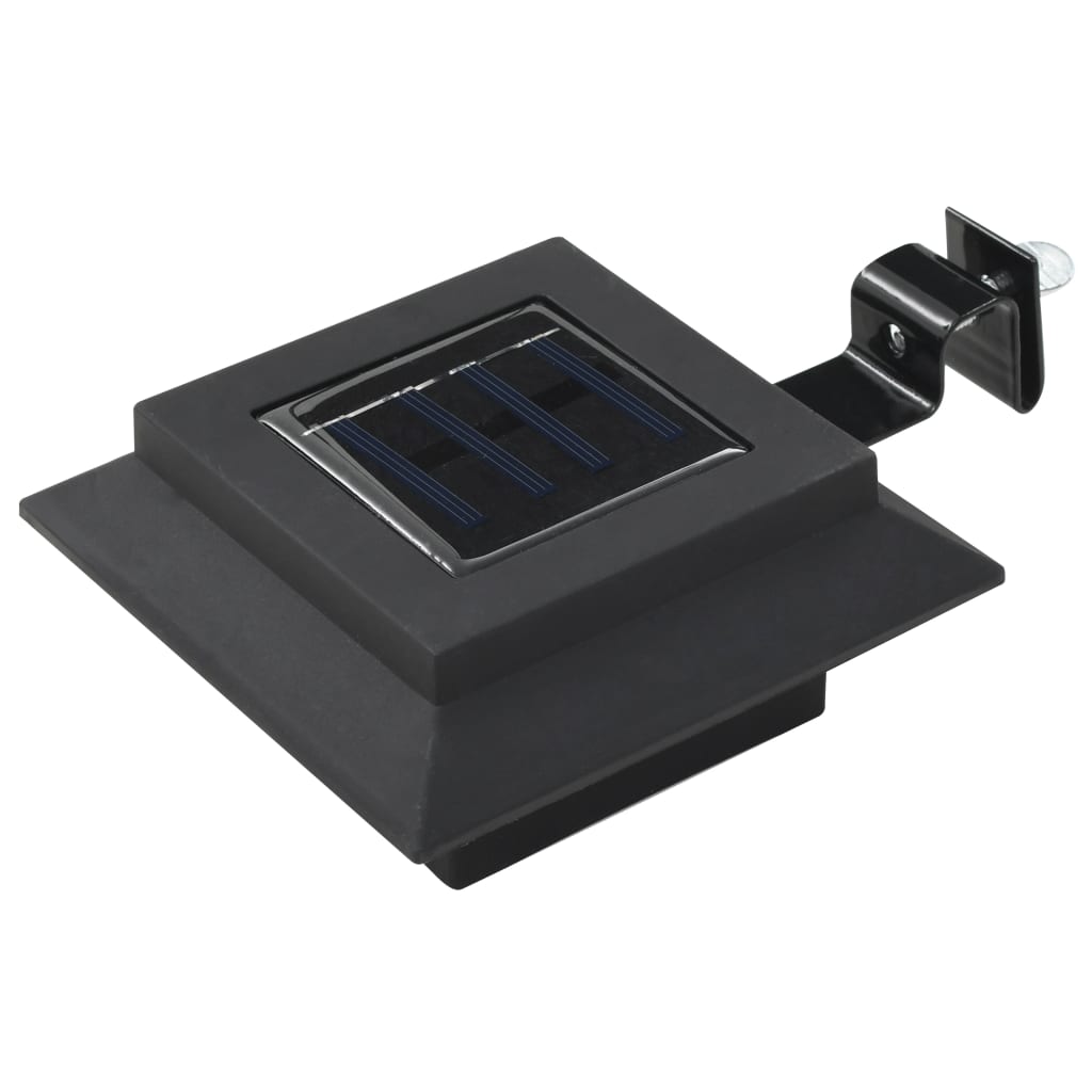 Vidaxl LED Solarlampen Quadrat 12 cm schwarz 6 Sts