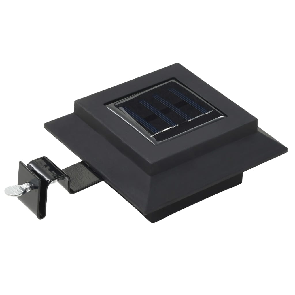 Vidaxl LED Solarlampen Quadrat 12 cm schwarz 6 Sts