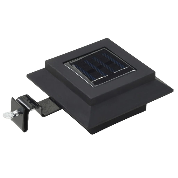 Vidaxl LED Solarlampen Quadrat 12 cm schwarz 6 Sts