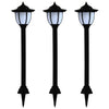 Vidaxl -LED -Solarlampen schwarze 3 PCs
