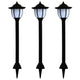 Vidaxl -LED -Solarlampen schwarze 3 PCs