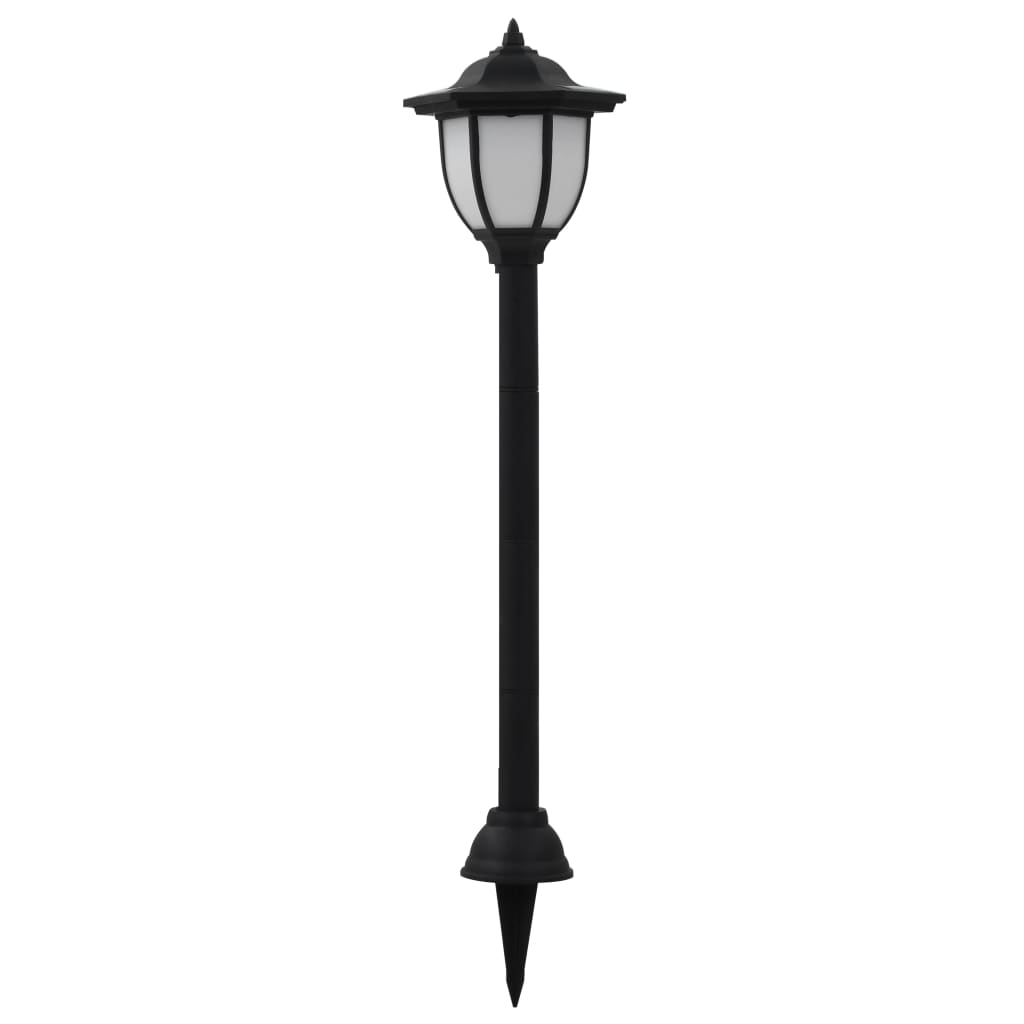 Vidaxl -LED -Solarlampen schwarze 3 PCs