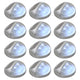 Vidaxl LED -Wandlampen Solar um Silber 12 PCs
