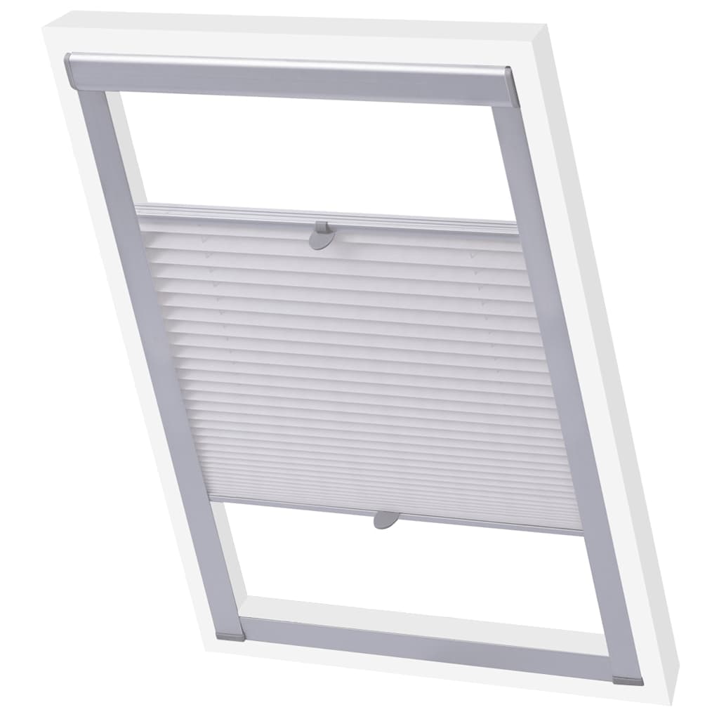Vidaxl Roller Blind Fleuled White CK02