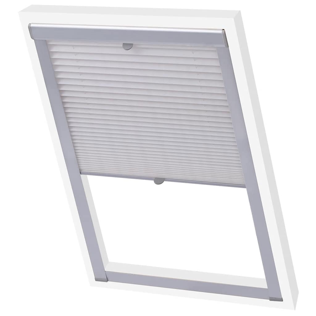 Vidaxl Roller Blind Fleuled White CK02