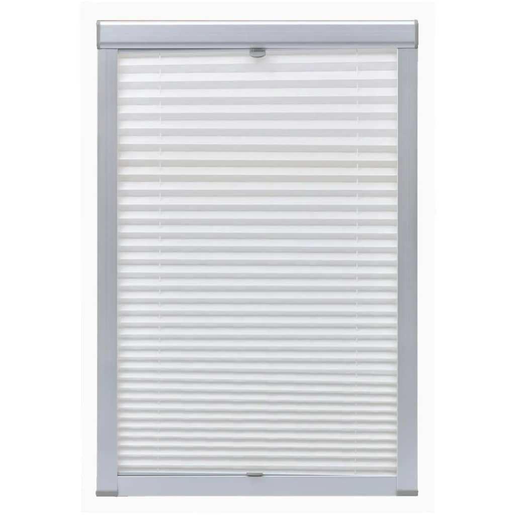 Vidaxl Roller Blind Falten weiße MK04