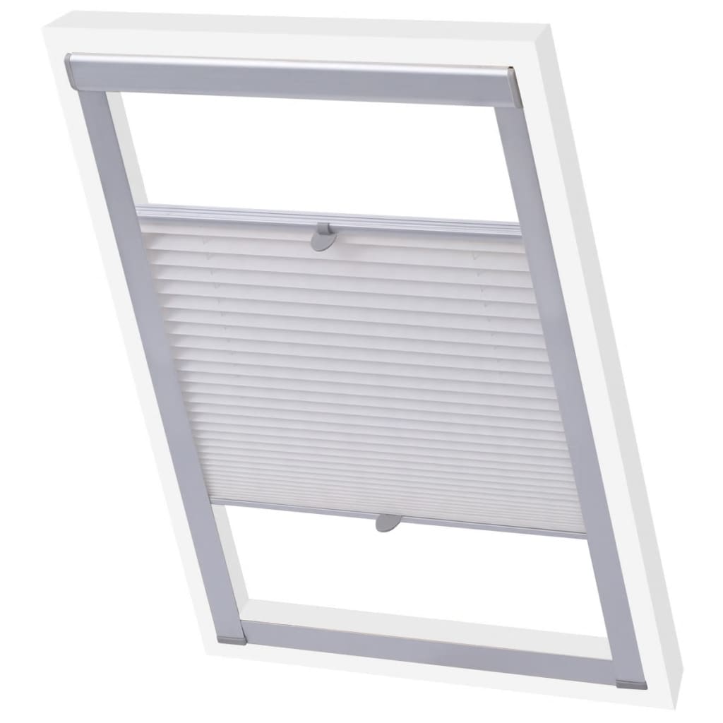 Vidaxl Roller Blind Falten weiße MK06