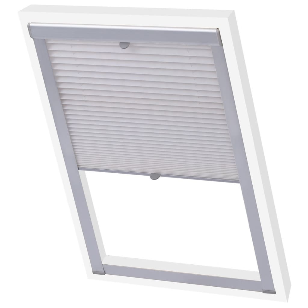 Vidaxl Roller Blind Falten weiße MK06