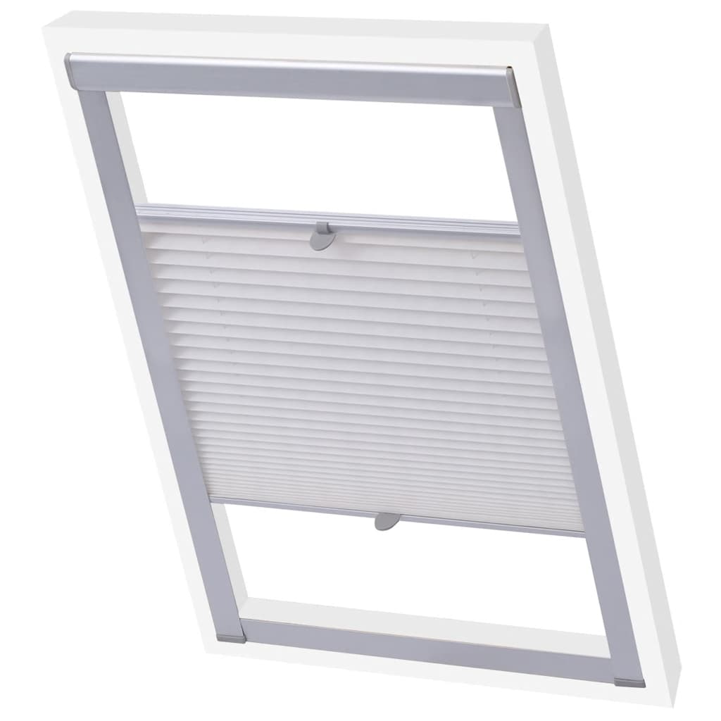 Vidaxl Roller Blind Falten weiße PK06