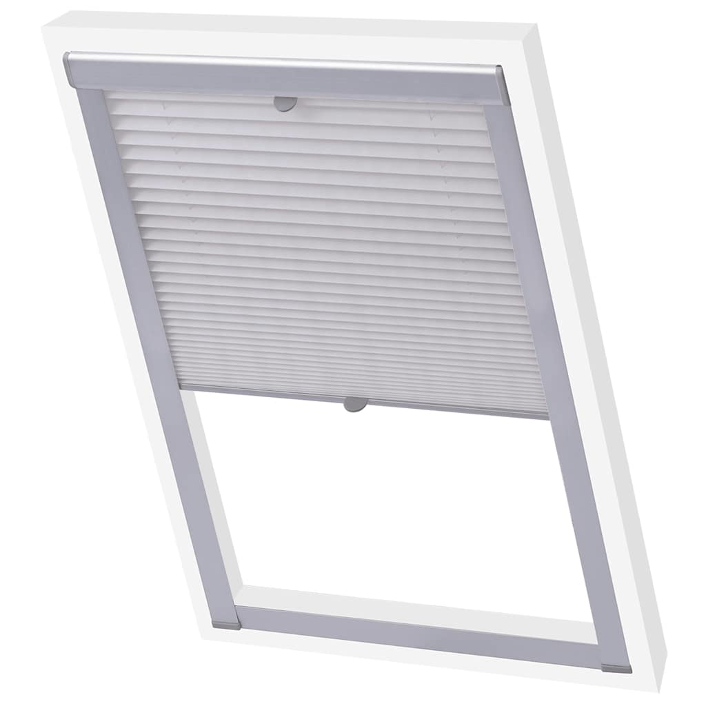 Vidaxl Roller Blind Falten weiße PK06