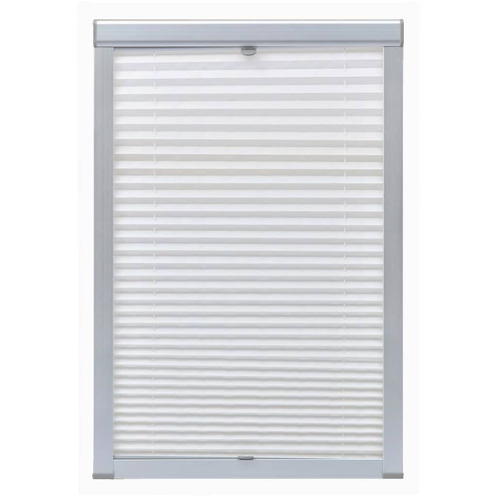 Vidaxl Roller Blind Falten weiße PK06