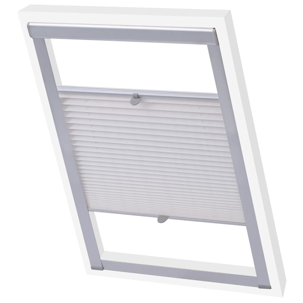 Vidaxl Roller Blind Falten weiß SK06