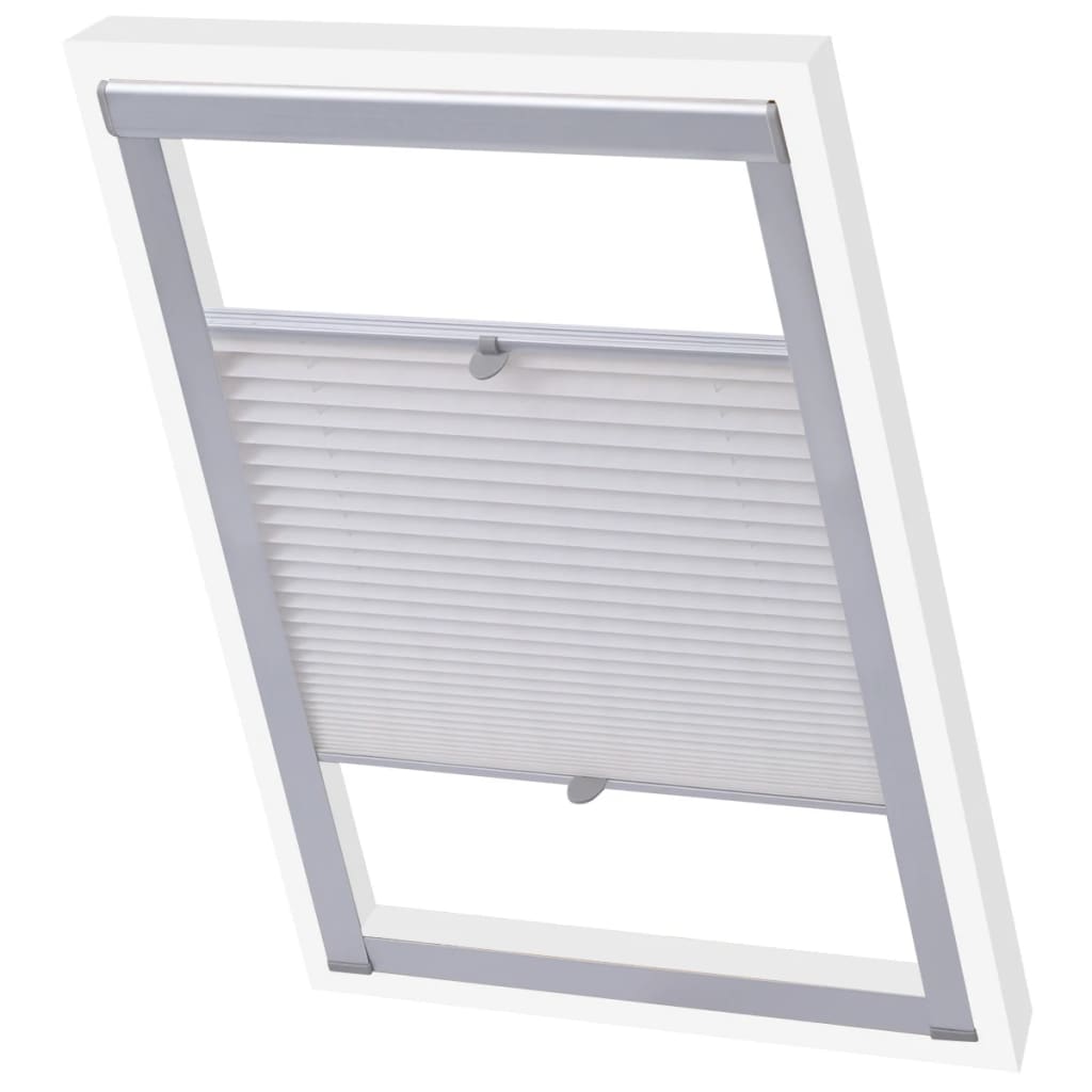 Vidaxl Roller Blind Falten weiß SK08