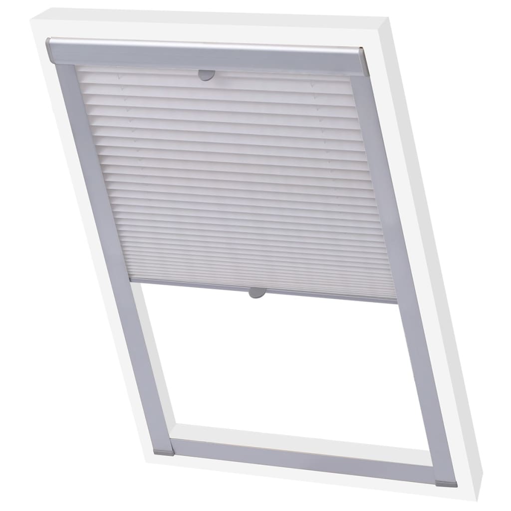 Vidaxl Roller Blind Falten weiß SK08