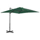 Vidaxl -schwimmendes Parasol mit Aluminiumpol 250x250 cm Grün