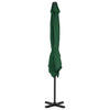 Vidaxl -schwimmendes Parasol mit Aluminiumpol 250x250 cm Grün