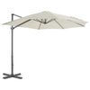 Vidaxl -schwimmendem Parasol mit Aluminiumpol 300 cm sandgemacht