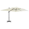 Vidaxl -schwimmendes Parasol mit Aluminiumpol 400x300 cm Sand -Colored