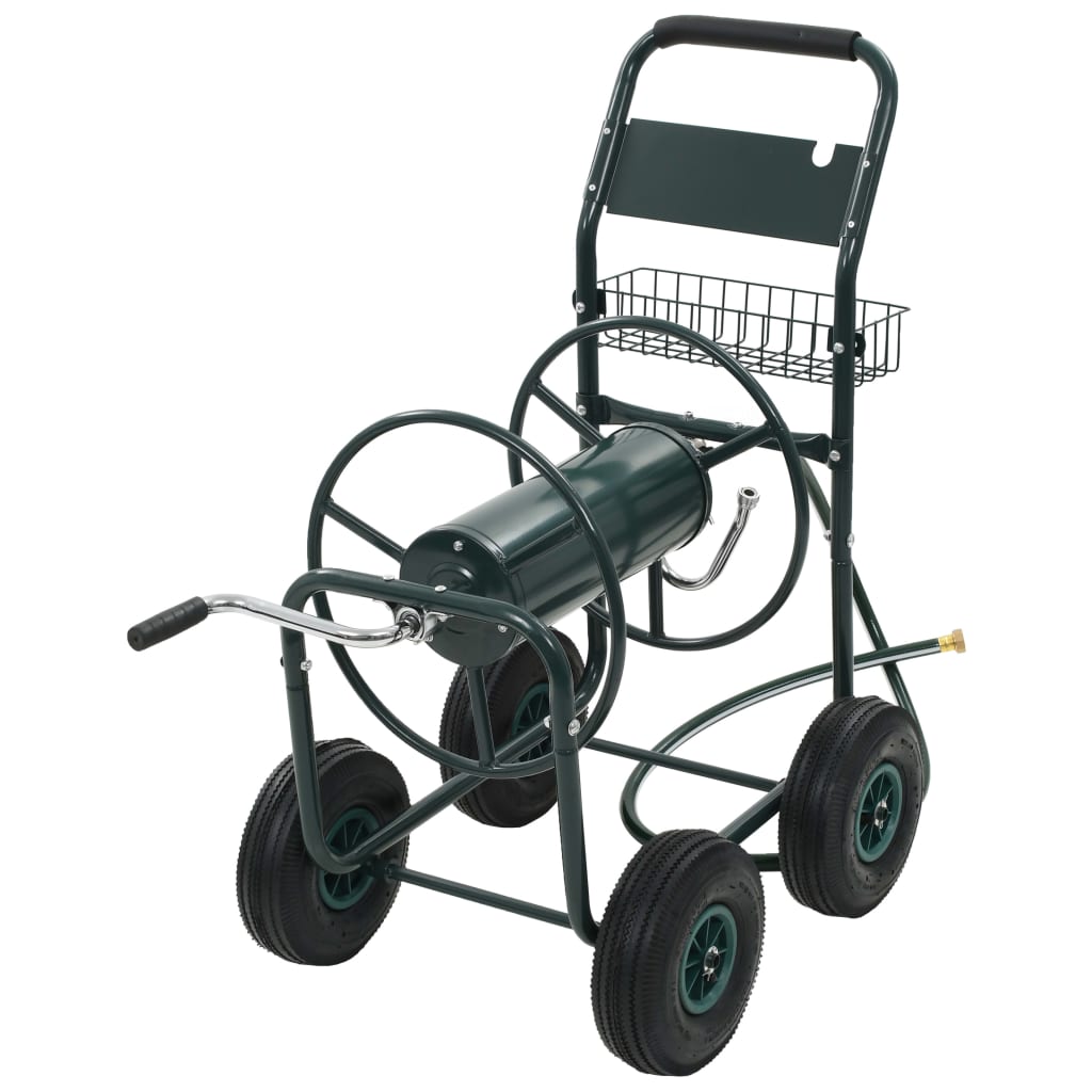 Vidaxl Gartenschlauchwagen mit 1 2 Schlauchkupplung 75 m Stahl