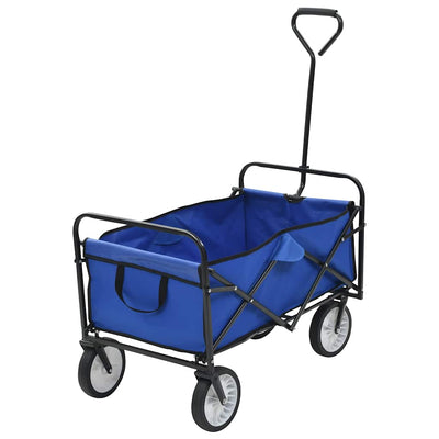 Vidaxl Handkar Faltbar Stahlblau