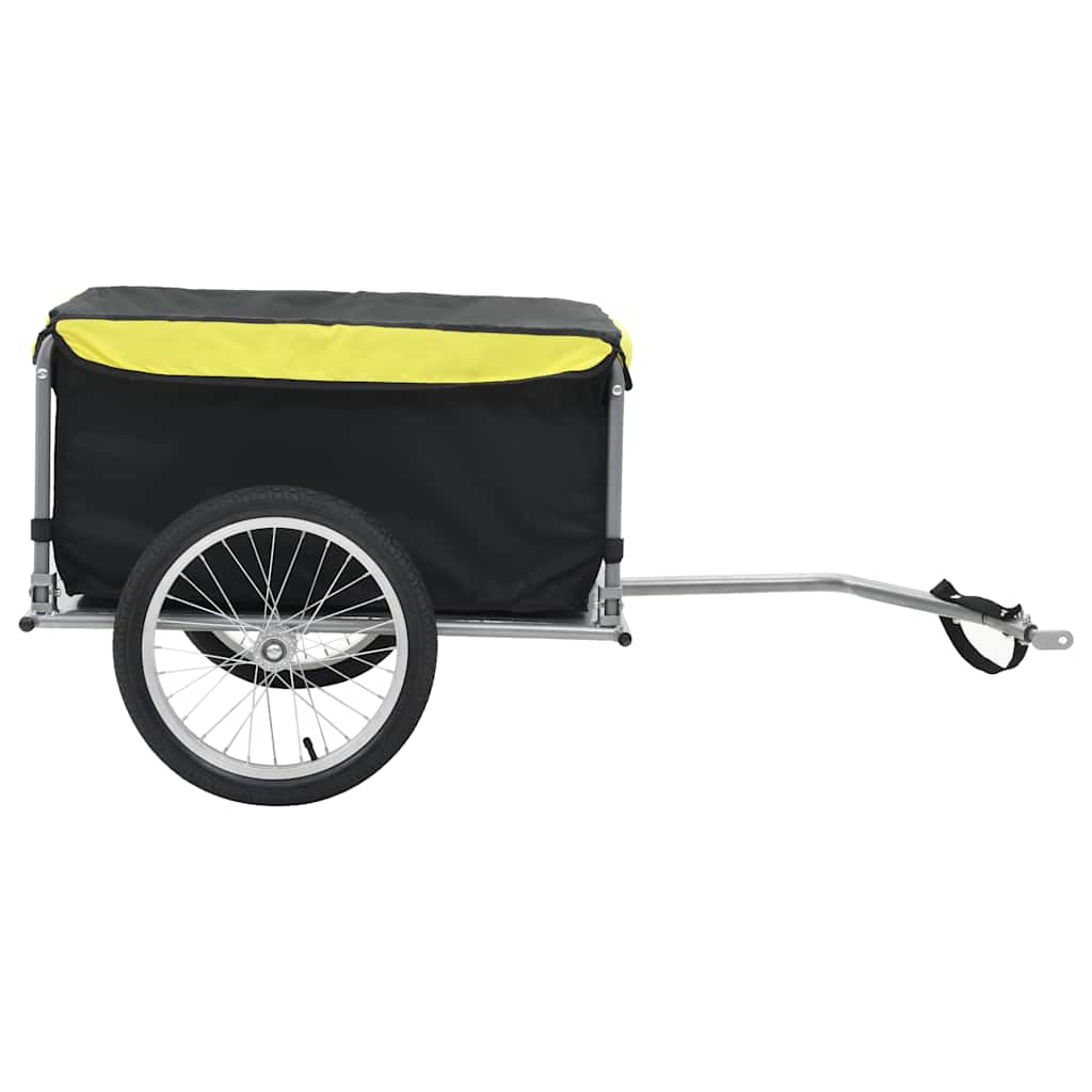 Vidaxl Fahrradanhänger 65 kg schwarz und gelb