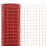 Vidaxx Hühnerdraht 25x1 m Stahl mit PVC-Beschichtung rot - afbeelding 3