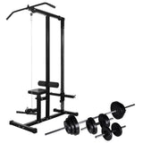 VIDAXL -Power Tower mit Halfter -Set 30,5 kg - afbeelding 1
