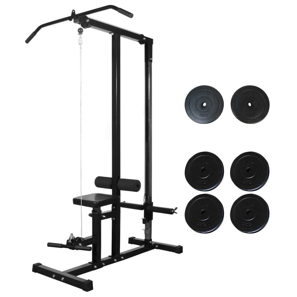 Vidaxl -Kraftturm mit Gewichtsscheiben 40 kg