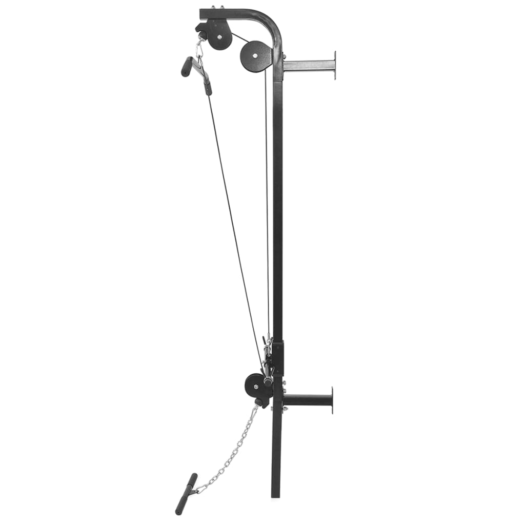 Vidaxl -Kraftturm für die Wand mit Hantel 60,5 kg
